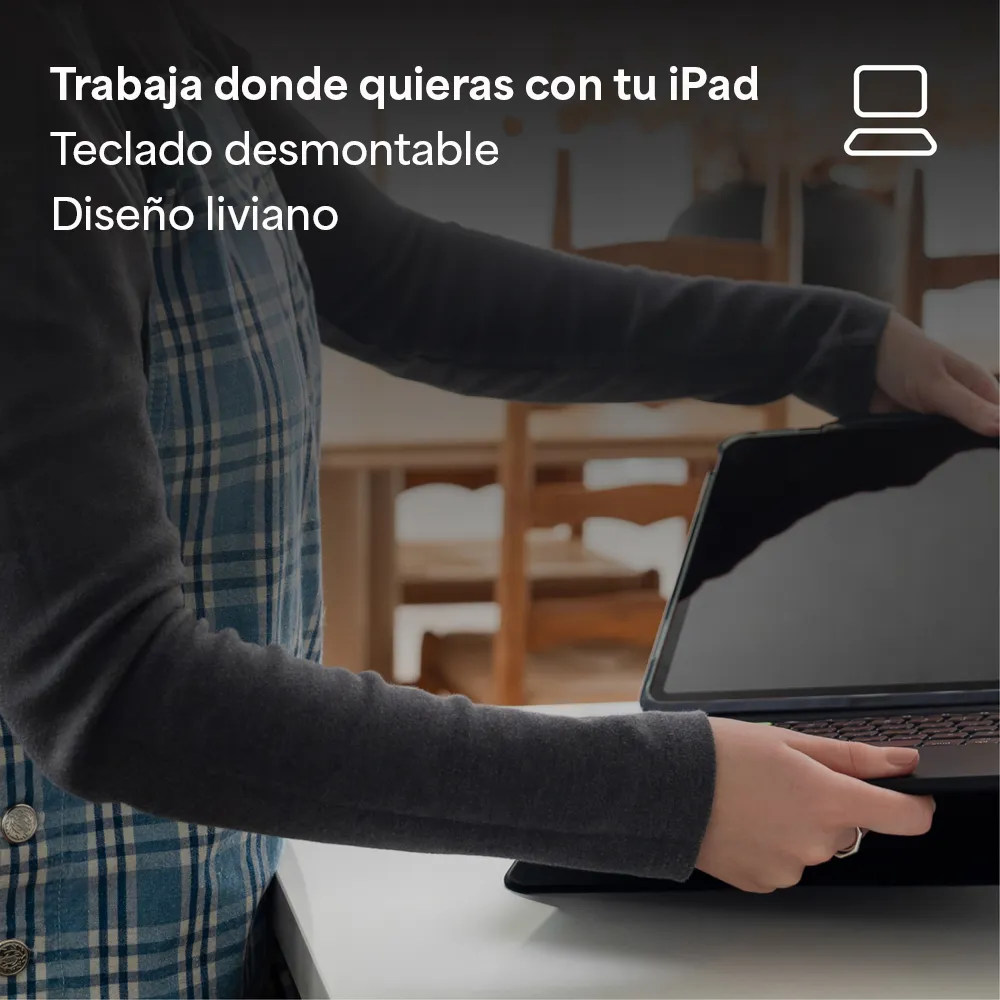 Case con Teclado Zagg Pro Keys Connect para iPad Air 13 (M4/M3/M2) - Gris - Image 6