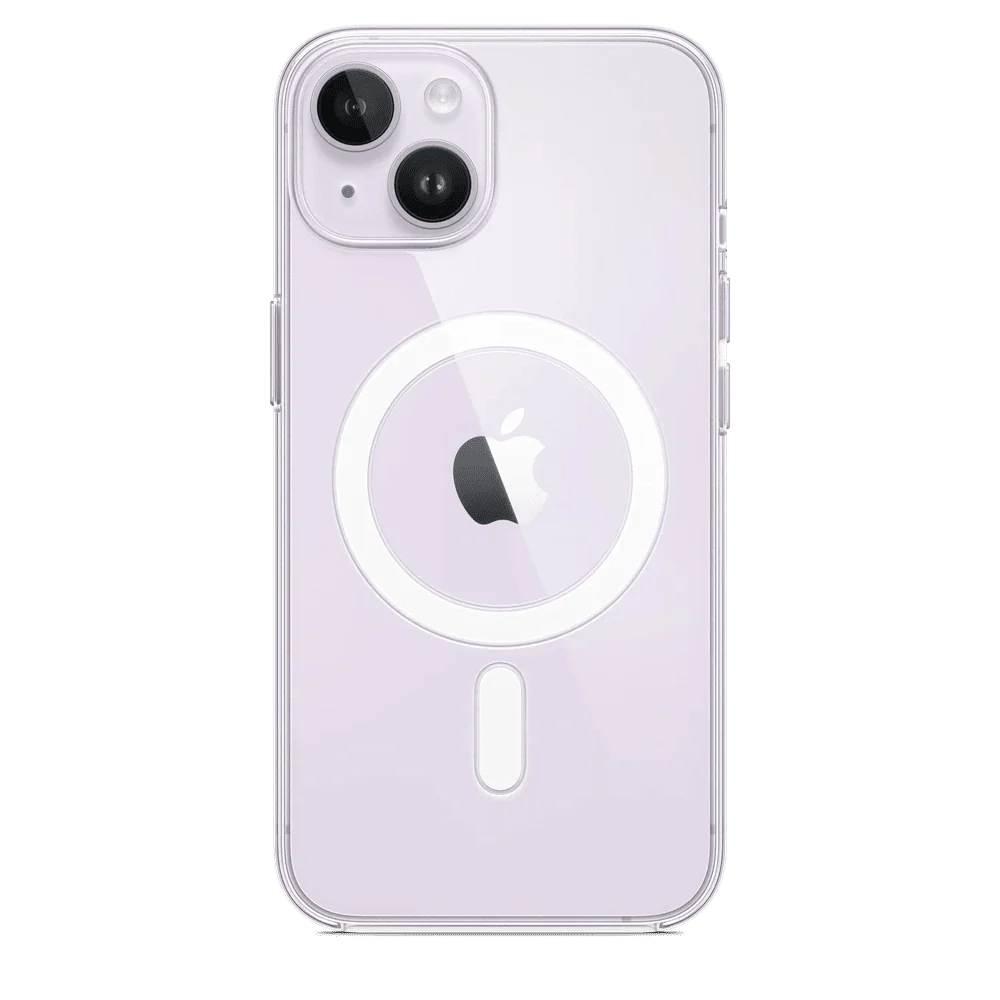 Case de Silicona Apple para iPhone 14 con MagSafe - Transparente - Image 3