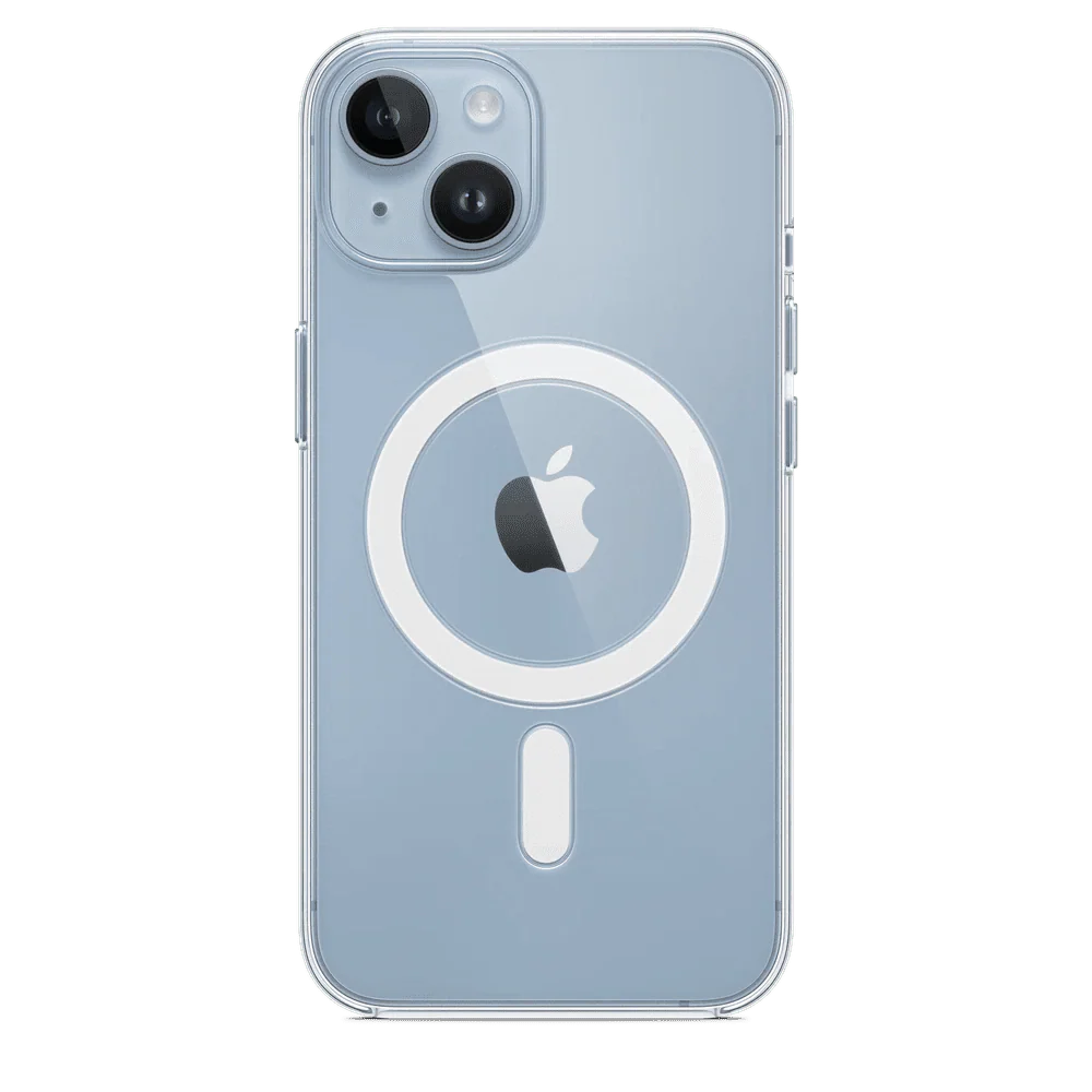 Case de Silicona Apple para iPhone 14 con MagSafe - Transparente - Image 4
