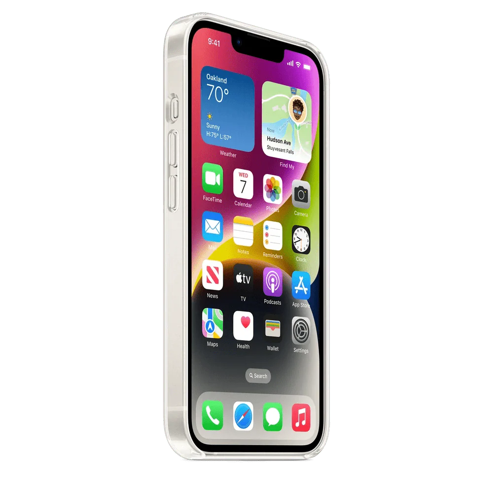 Case de Silicona Apple para iPhone 14 con MagSafe - Transparente - Image 7