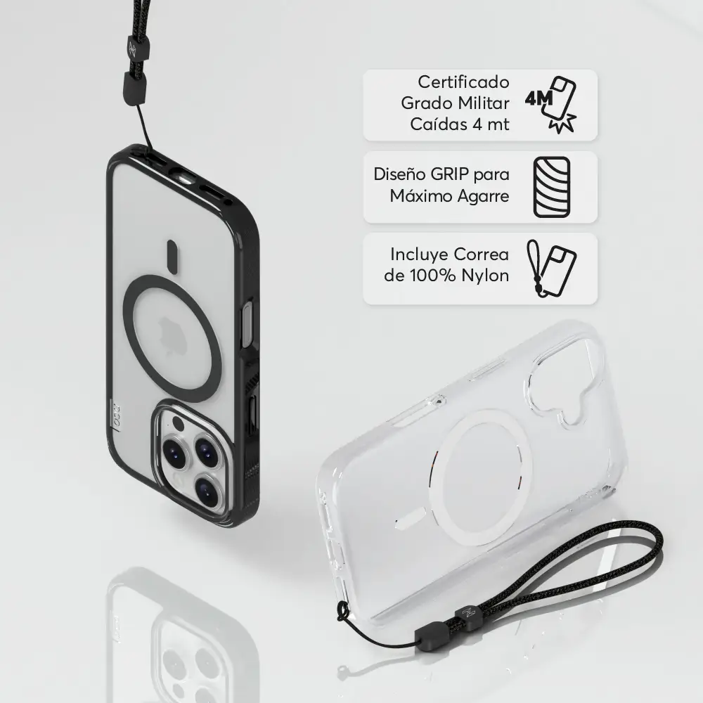Case NCO SafeCase Force con MagSafe para iPhone 16 Pro Max - Negro - Image 5