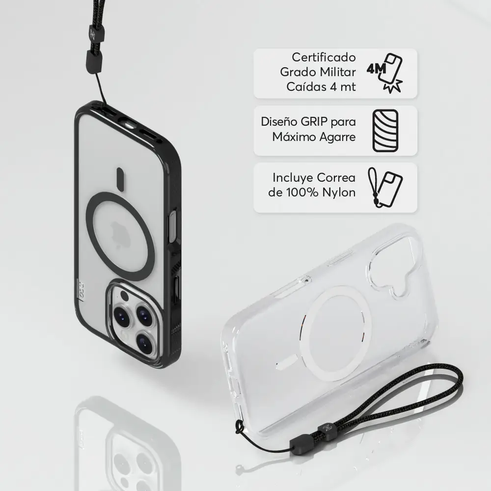Case NCO SafeCase Force con MagSafe para iPhone 16 Pro - Negro - Image 5