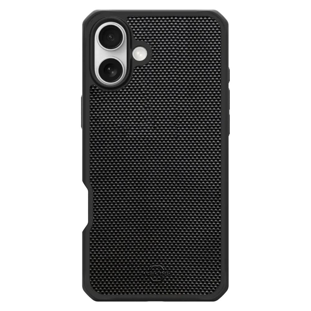 Case ItSkins Ballistic Nylon con MagSafe para iPhone 16 - Negro