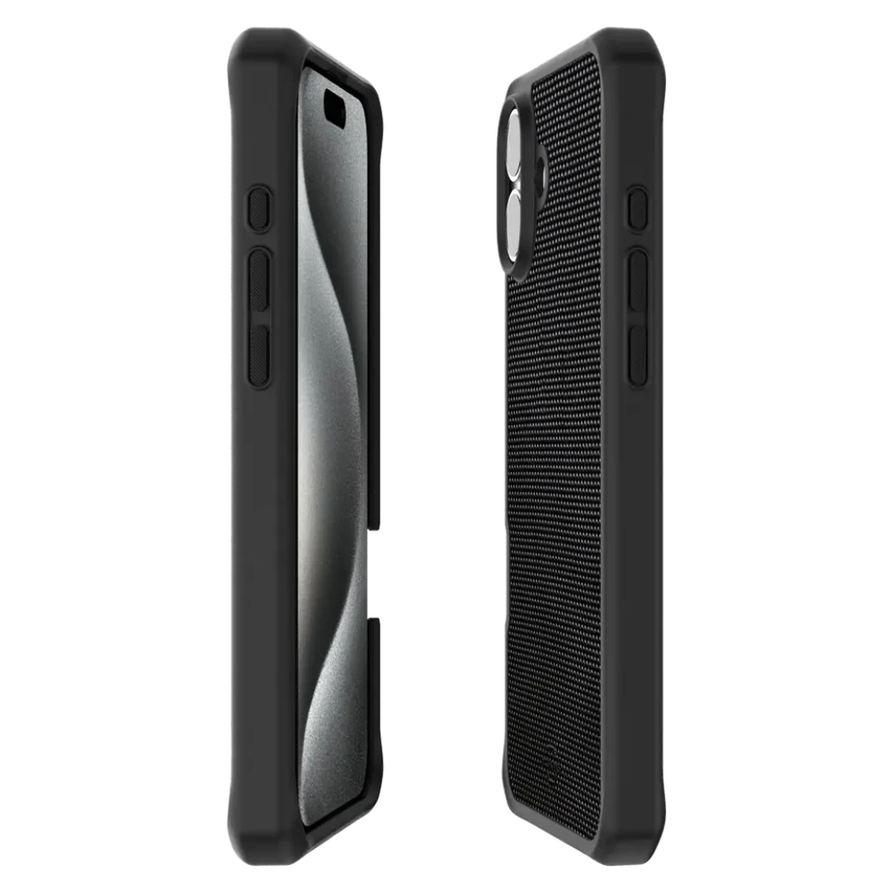 Case ItSkins Ballistic Nylon con MagSafe para iPhone 16 - Negro - Image 4