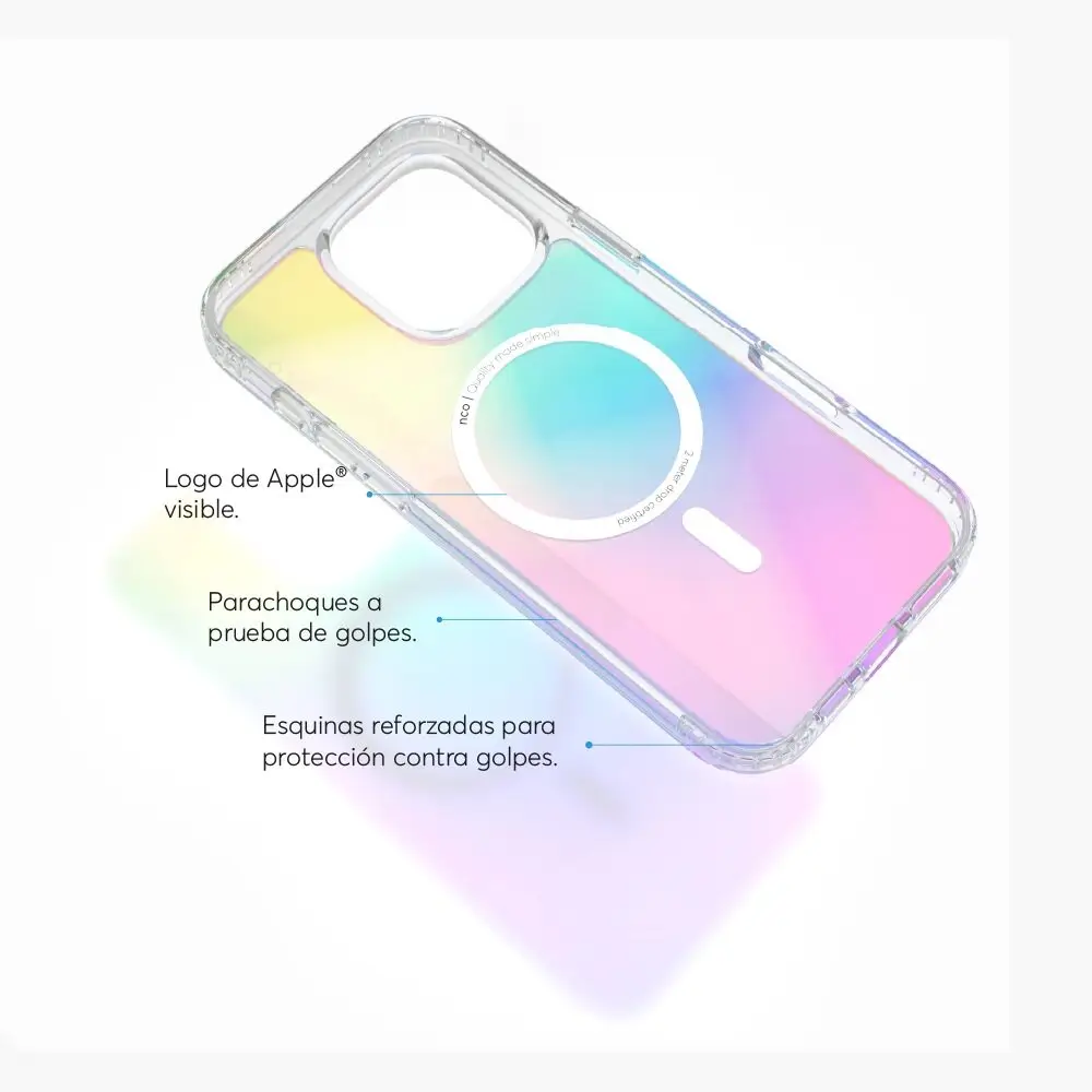 Case NCO SafeCase Clear con MagSafe para iPhone 16 Pro Max - Multicolor - Image 3