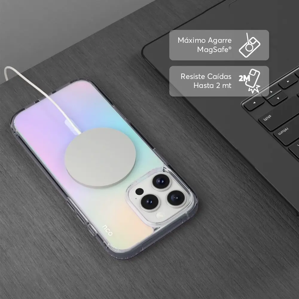 Case NCO SafeCase Clear con MagSafe para iPhone 16 Pro Max - Multicolor - Image 4