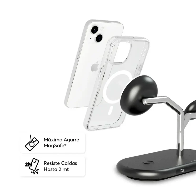 Case NCO SafeCase clear con MagSafe para iPhone 13/14 - Transparente - Image 4