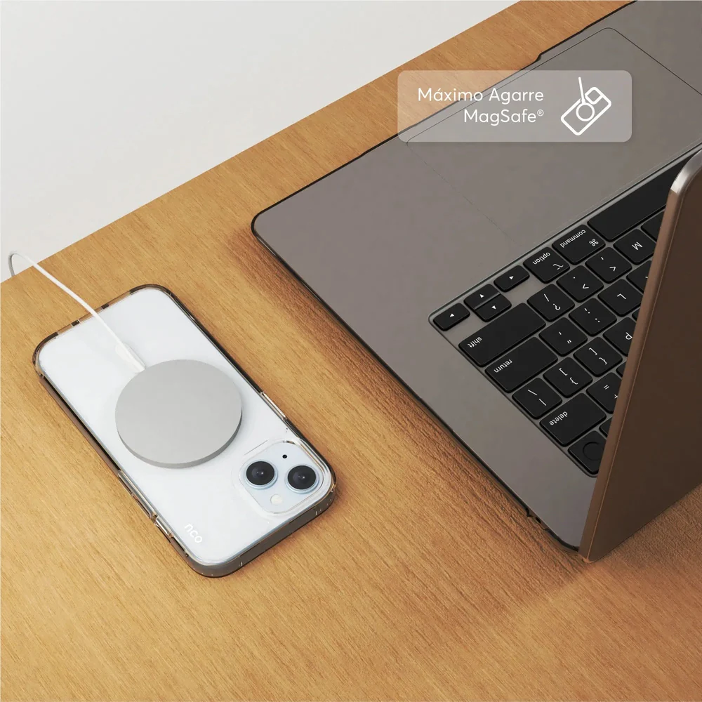 Case NCO SafeCase Clear con MagSafe para iPhone 15 - Transparente - Image 5