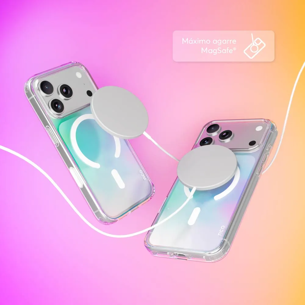 Case NCO SafeCase Clear con MagSafe para iPhone 17 Pro - Arcoiris - Image 5