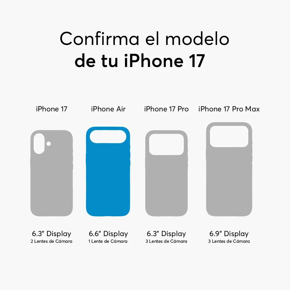 Case NCO SafeCase Clear con MagSafe para iPhone 17 Air - Arcoiris - Image 5