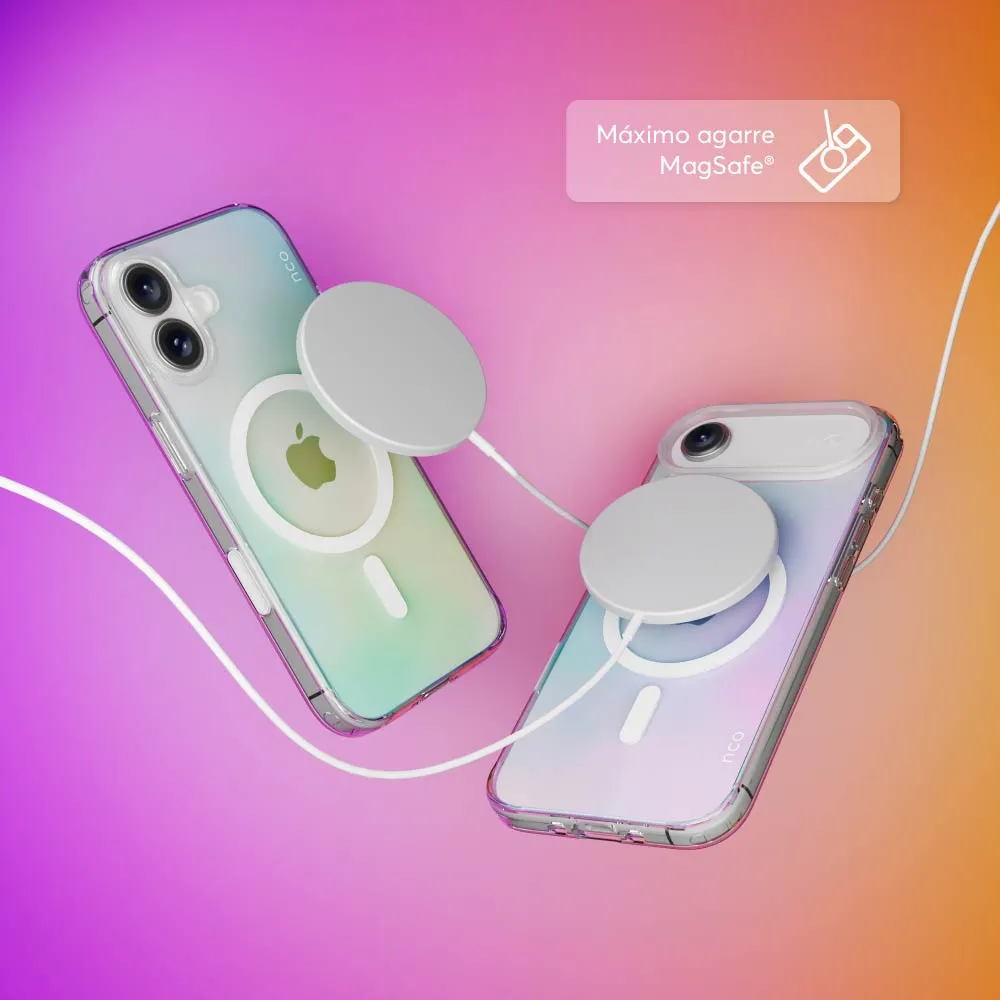 Case NCO SafeCase Clear con MagSafe para iPhone 17 Air - Arcoiris - Image 6