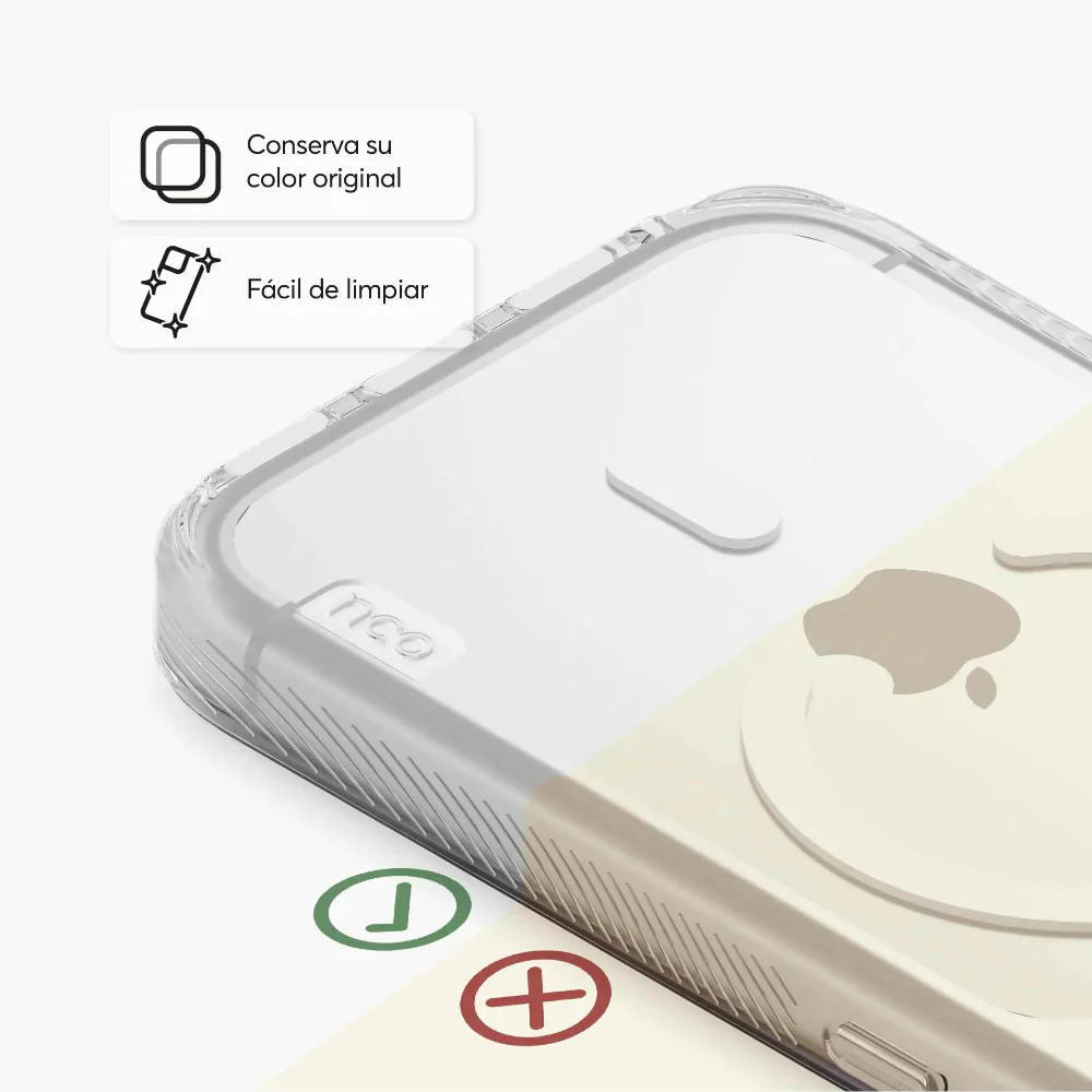 Case NCO SafeCase Force con MagSafe para iPhone 17 Pro Max - Transparente - Image 5