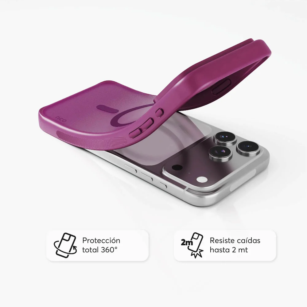 Case NCO SafeCase Lite con MagSafe para iPhone 17 Pro Max - Magenta - Image 3