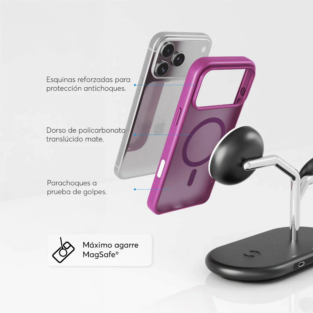 Case NCO SafeCase Lite con MagSafe para iPhone 17 Pro Max - Magenta - Image 4