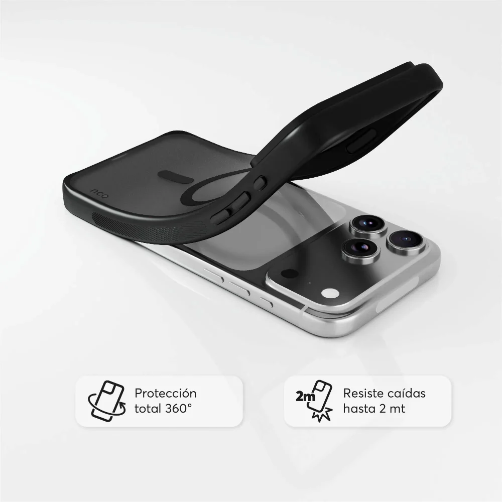 Case NCO SafeCase Lite con MagSafe para iPhone 17 Pro Max - Negro - Image 3