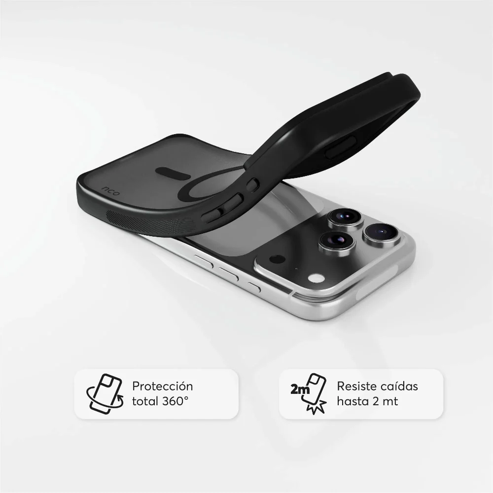 Case NCO SafeCase Lite con MagSafe para iPhone 17 Pro - Negro - Image 3