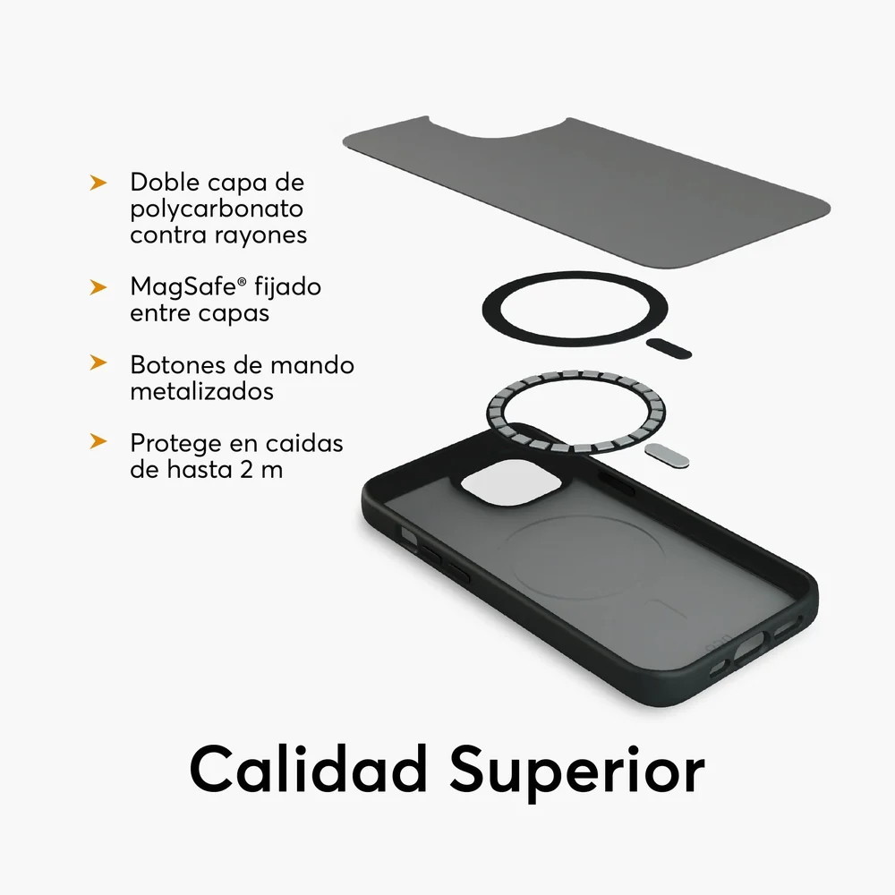 Case NCO SafeCase Lite con MagSafe para iPhone 15 - Negro - Image 4