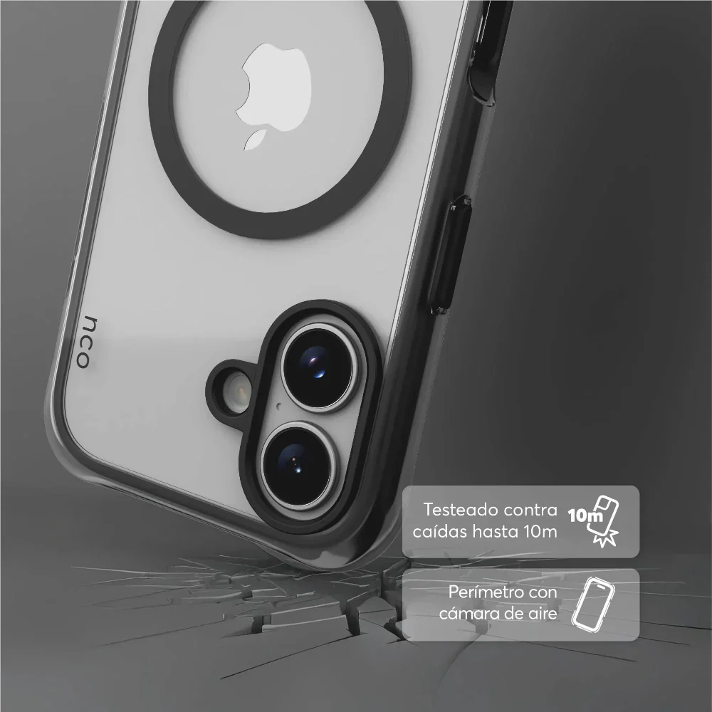 Case NCO SafeCase Ultra con MagSafe para iPhone 17 - Negro - Image 3