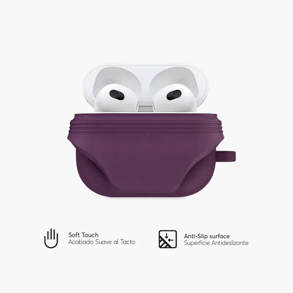 Case NCO SiliconeGuard para Airpods 3 - Morado - Image 4