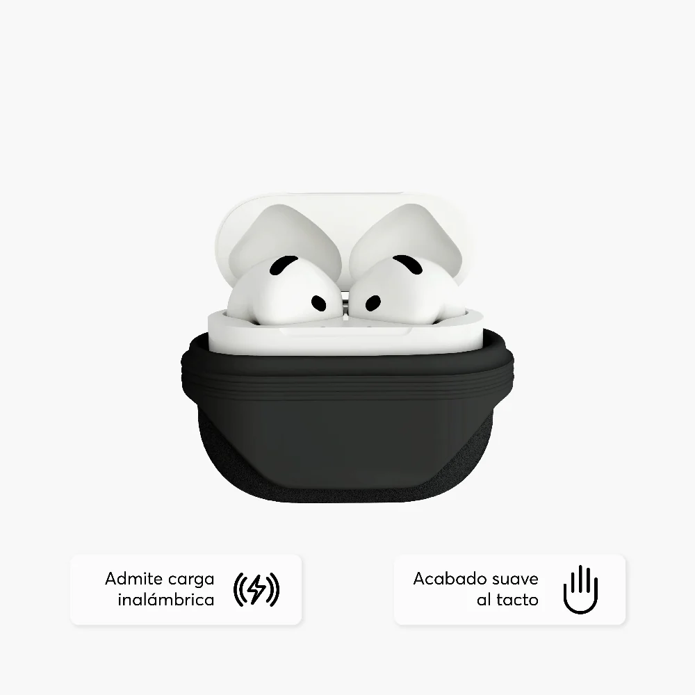 Case NCO SiliconeGuard para Airpods 4 - Negro - Image 2