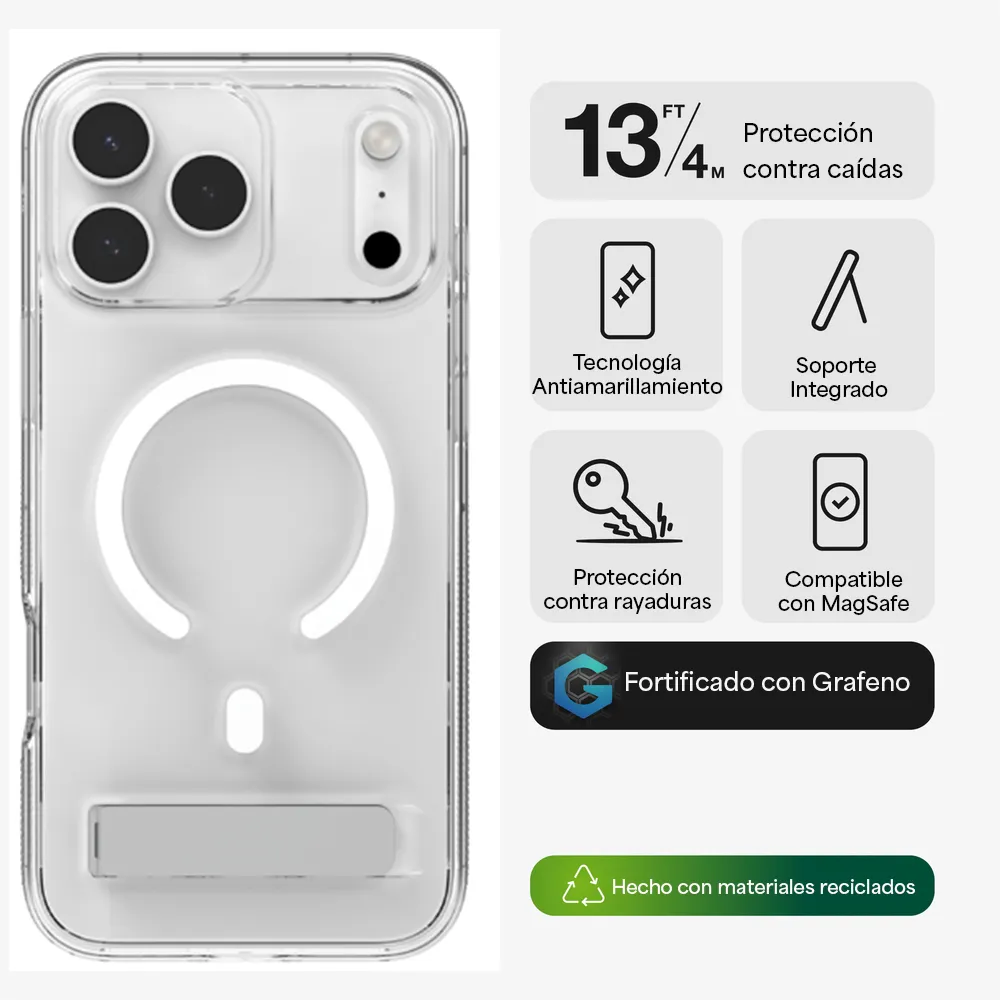 Case ZAGG Crystal Palace con MagSafe KS para iPhone 17 Pro Max - Transparente - Image 2