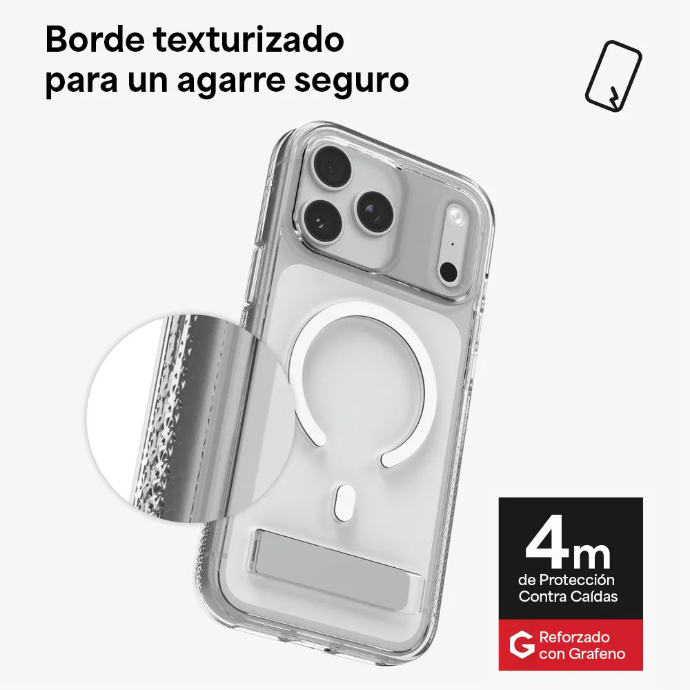 Case ZAGG Crystal Palace con MagSafe KS para iPhone 17 Pro Max - Transparente - Image 6