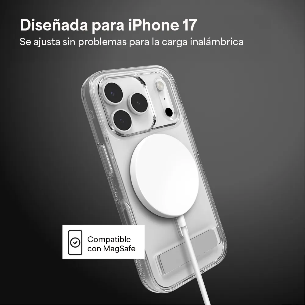 Case ZAGG Crystal Palace con MagSafe KS para iPhone 17 Pro Max - Transparente - Image 9