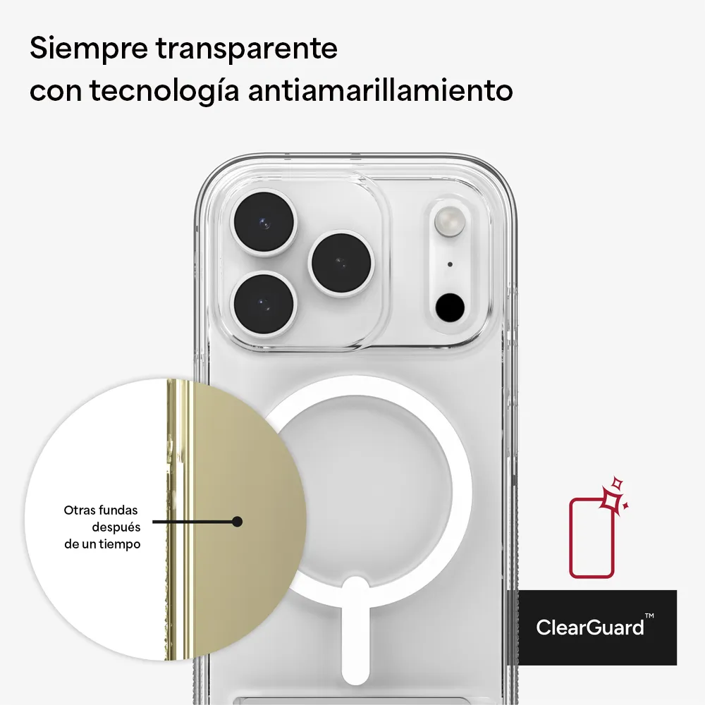 Case ZAGG Crystal Palace con MagSafe KS para iPhone 17 Pro - Transparente - Image 3