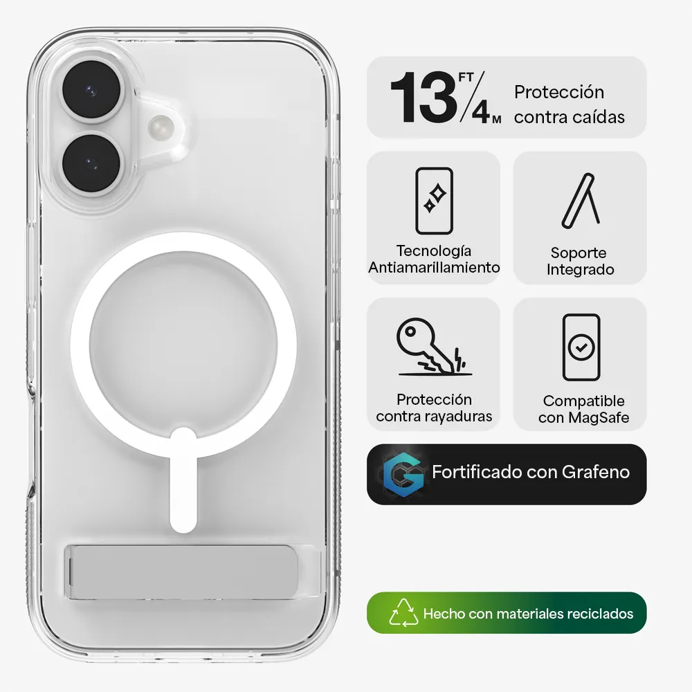 Case ZAGG Crystal Palace con MagSafe KS para iPhone 17 - Transparente - Image 2