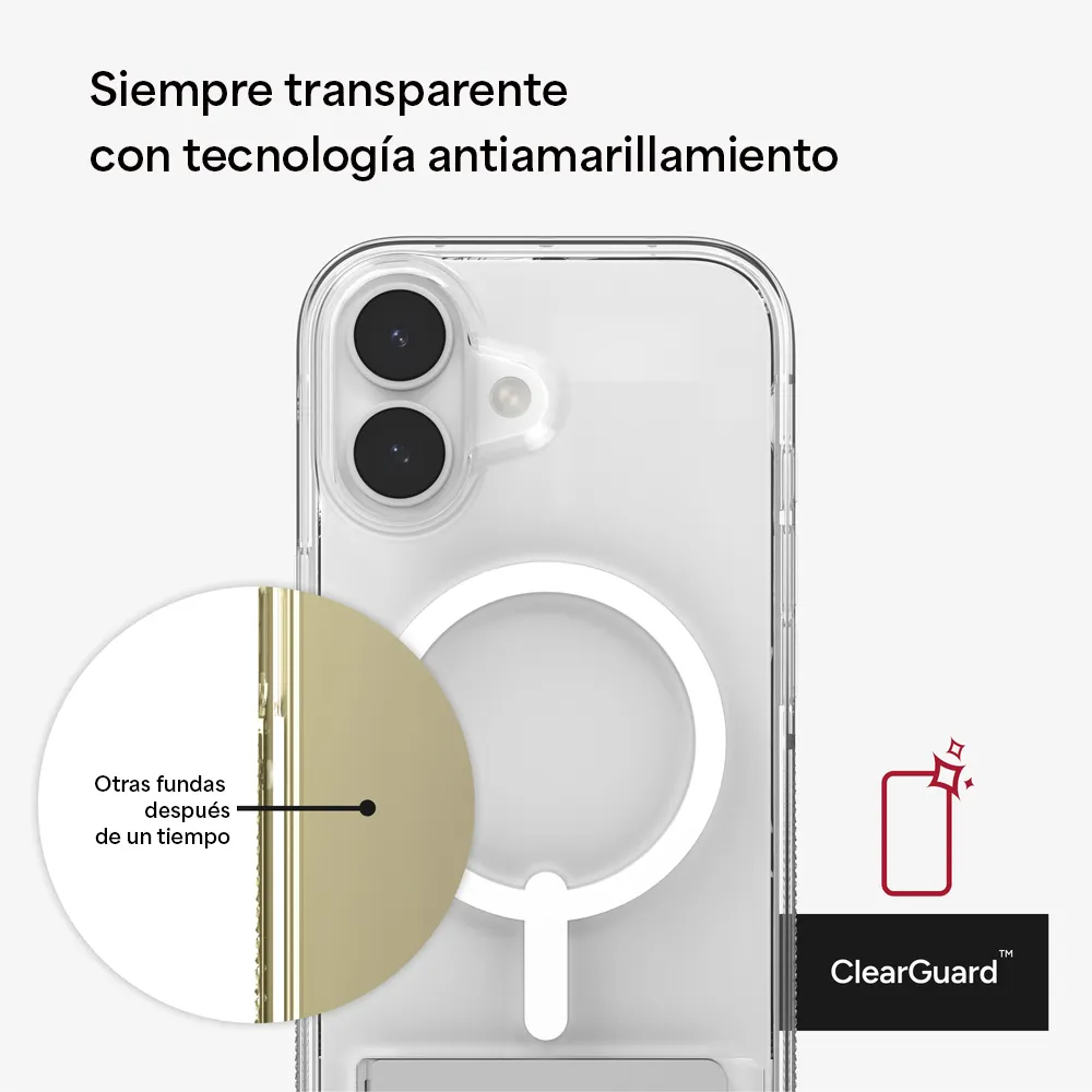 Case ZAGG Crystal Palace con MagSafe KS para iPhone 17 - Transparente - Image 3