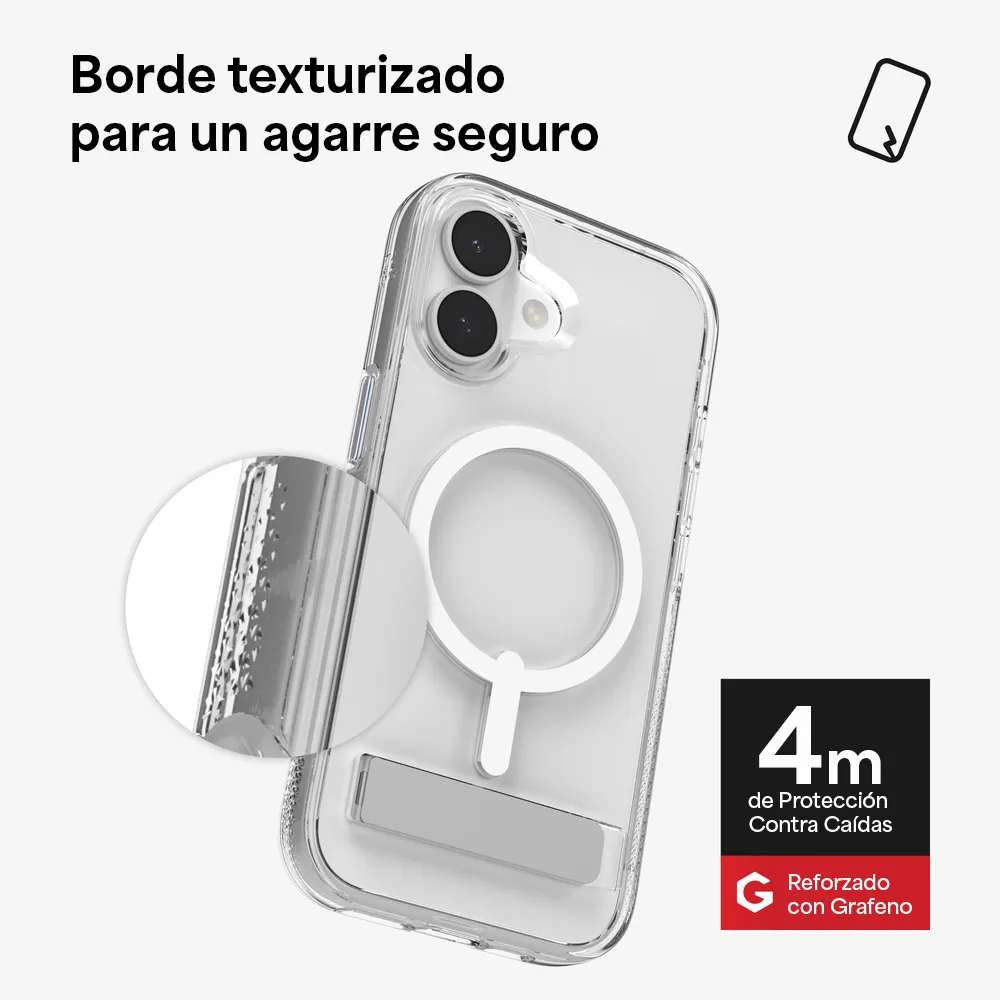 Case ZAGG Crystal Palace con MagSafe KS para iPhone 17 - Transparente - Image 7