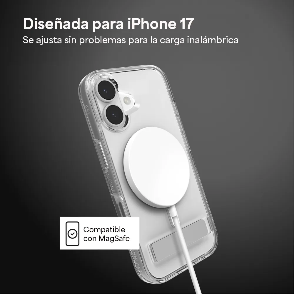 Case ZAGG Crystal Palace con MagSafe KS para iPhone 17 - Transparente - Image 8