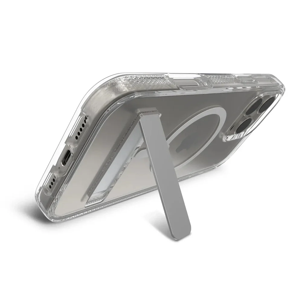 Case ZAGG Kickstand Crystal Palace para iPhone 16 Pro Max con MagSafe - Transparente - Image 3