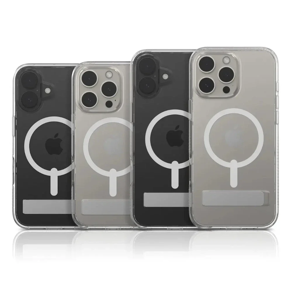 Case ZAGG Kickstand Crystal Palace para iPhone 16 Pro con MagSafe - Transparente - Image 4