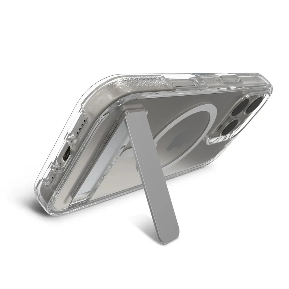 Case ZAGG Kickstand Crystal Palace para iPhone 16 Pro con MagSafe - Transparente - Image 6