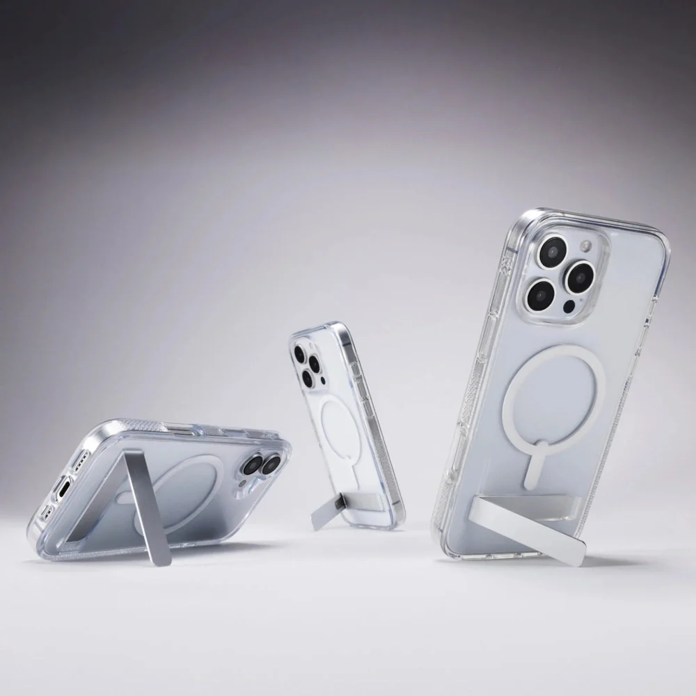 Case ZAGG Kickstand Crystal Palace para iPhone 16 Pro Max con MagSafe - Transparente - Image 6