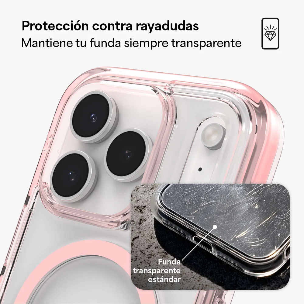 Case Zagg Santa Cruz Snap Magsafe KS para iPhone 17 Pro Max - Rosa Pastel - Image 10