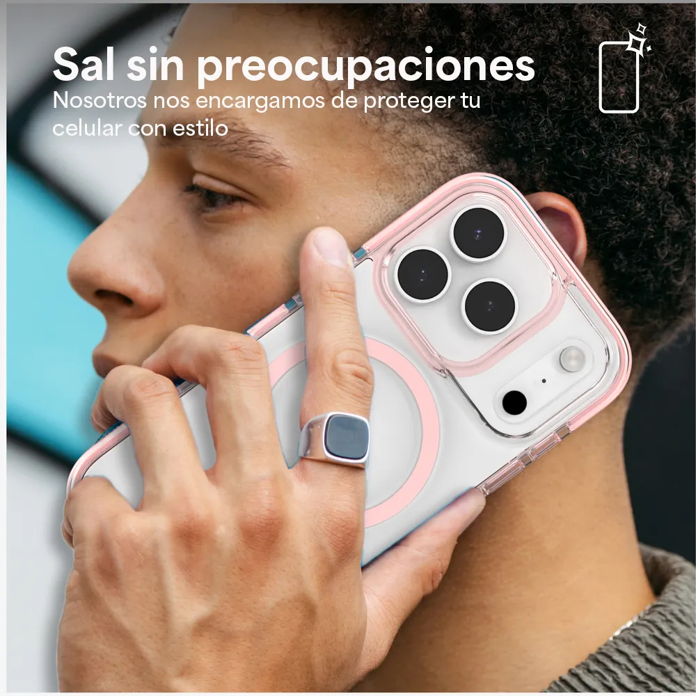 Case Zagg Santa Cruz Snap Magsafe KS para iPhone 17 Pro Max - Rosa Pastel - Image 4