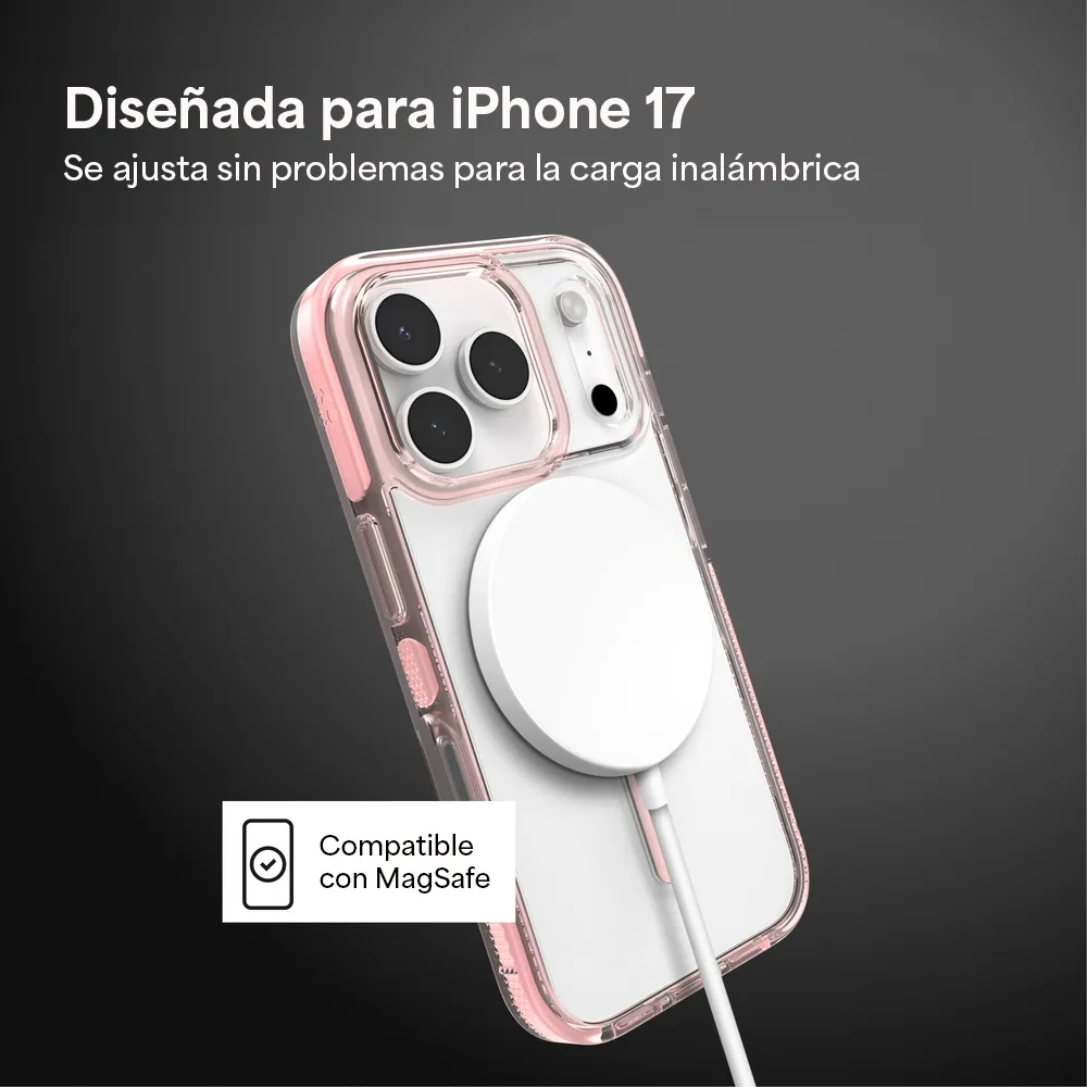 Case Zagg Santa Cruz Snap Magsafe KS para iPhone 17 Pro Max - Rosa Pastel - Image 6
