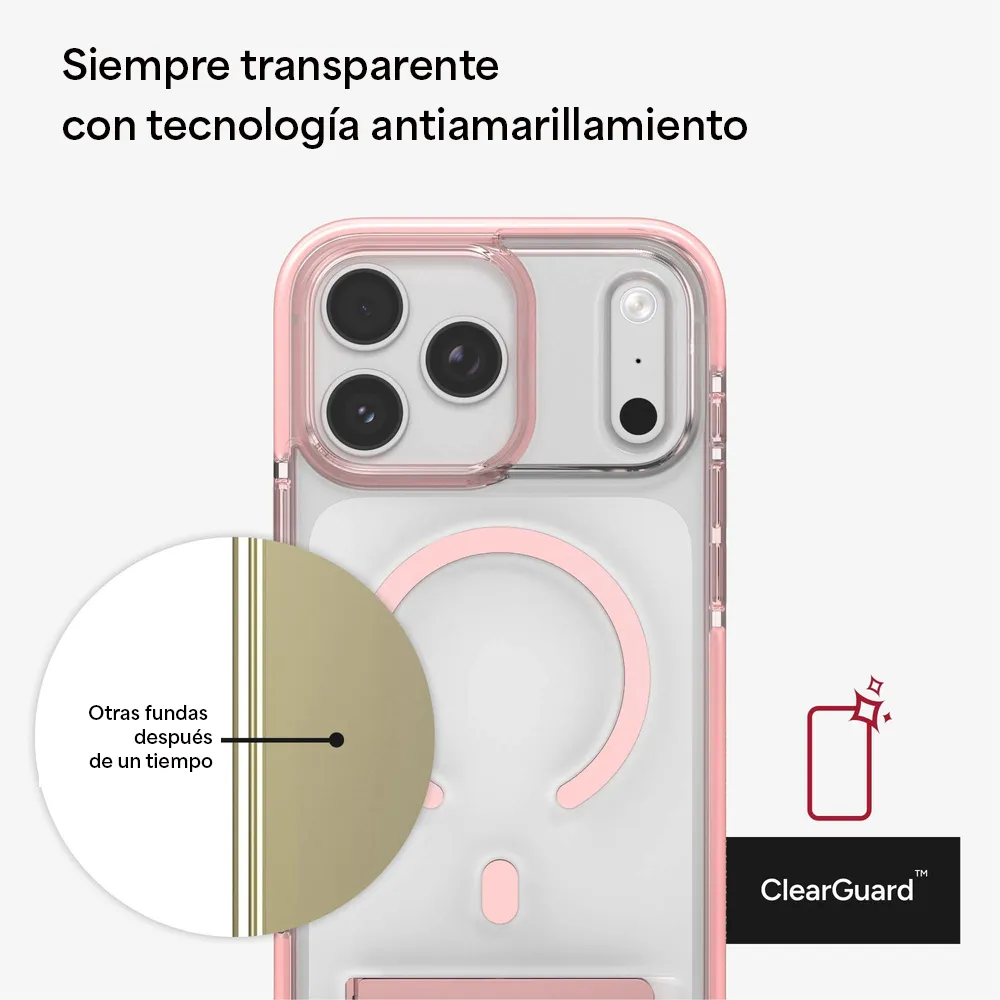 Case Zagg Santa Cruz Snap Magsafe KS para iPhone 17 Pro Max - Rosa Pastel - Image 7