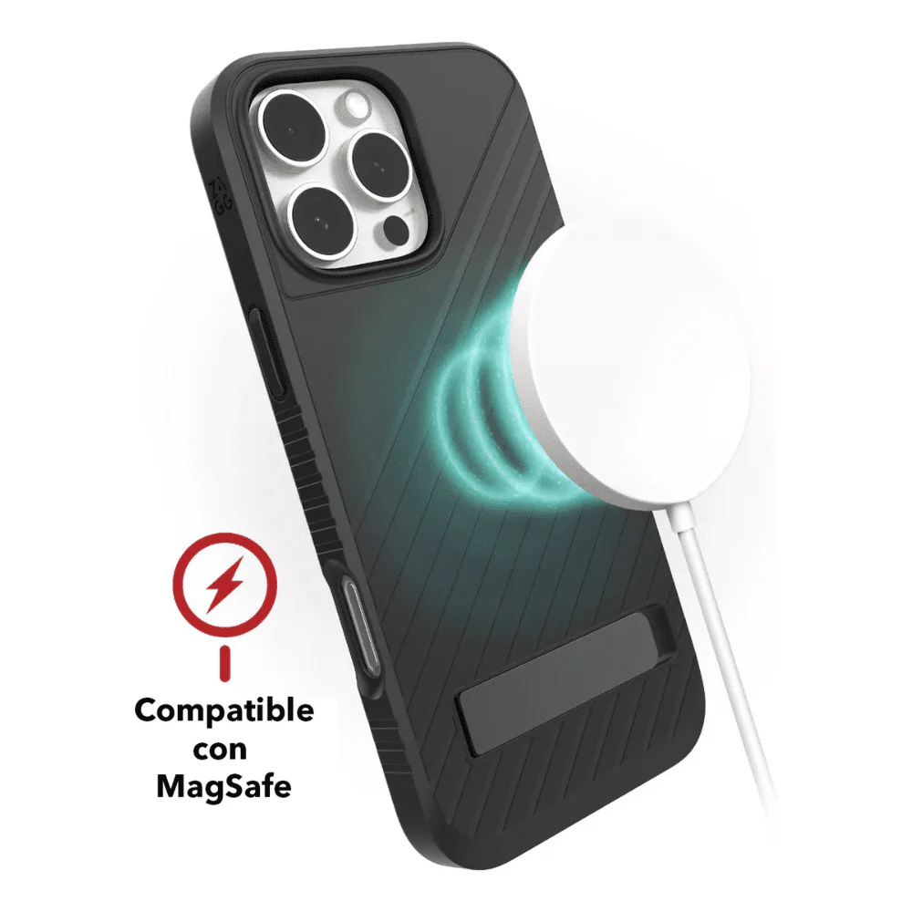 Case ZAGG Denali para iPhone 16 Pro con MagSafe - Negro - Image 5