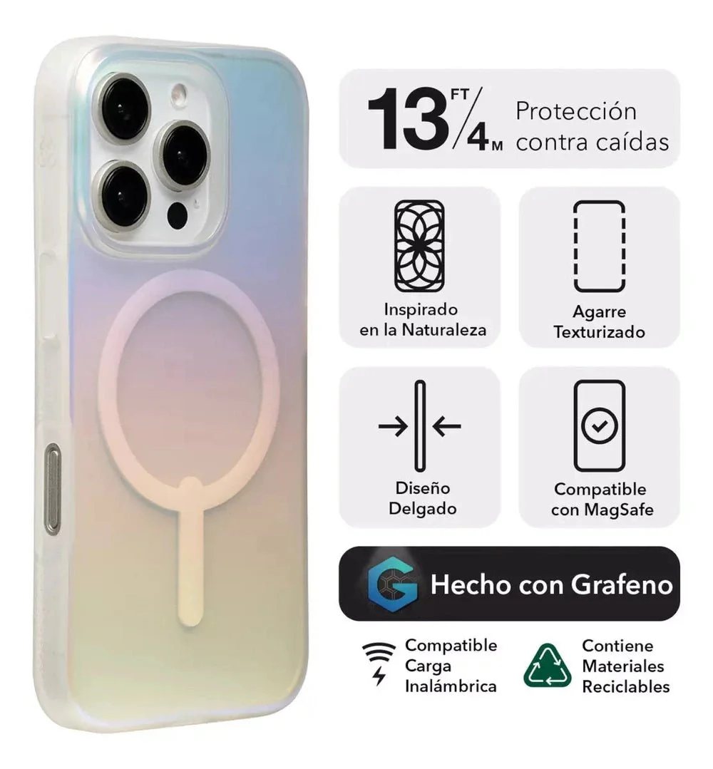 Case ZAGG Milan para iPhone 16 Pro con MagSafe - Iridiscente - Image 3