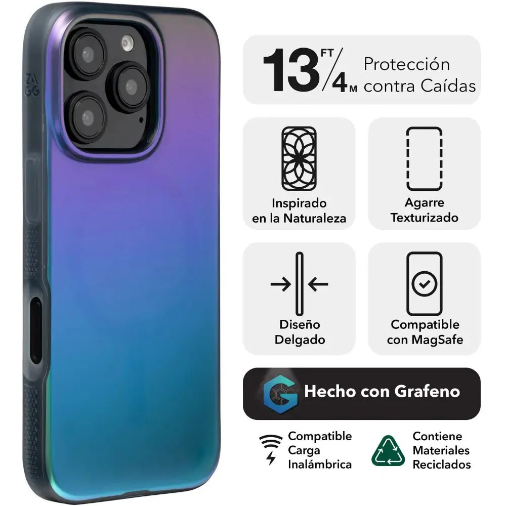 Case ZAGG Milan para iPhone 16 Pro Max con MagSafe - Pluma de Cuervo - Image 2