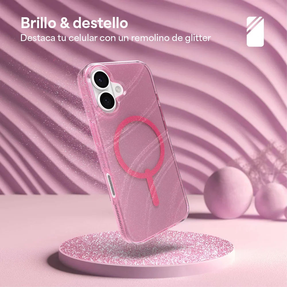 Case Zagg Milan Snap MagSafe KS para iPhone 17 - Rosa Brillante - Image 4