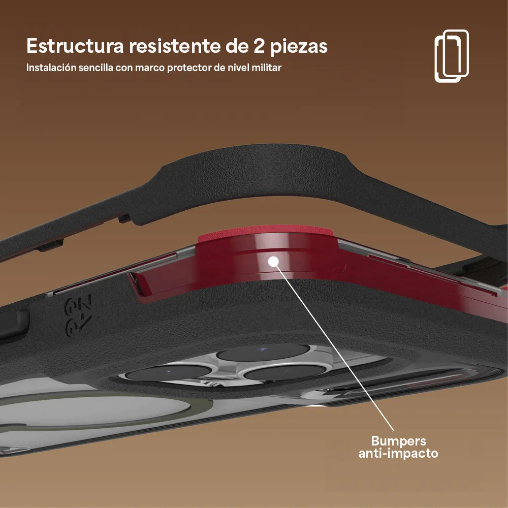 Case ZAGG Rainier con MagSafe KS para iPhone 17 Pro - Negro Humo - Image 6