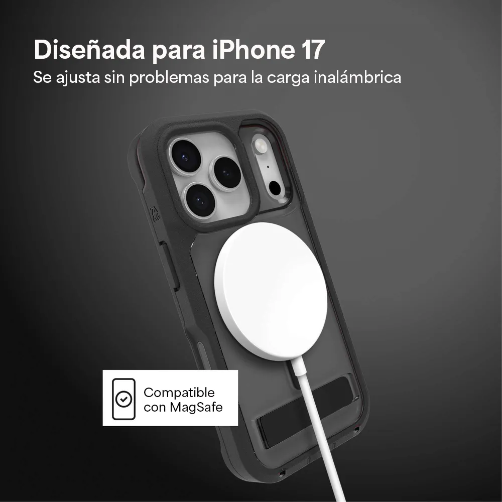 Case ZAGG Rainier con MagSafe KS para iPhone 17 Pro - Negro Humo - Image 8