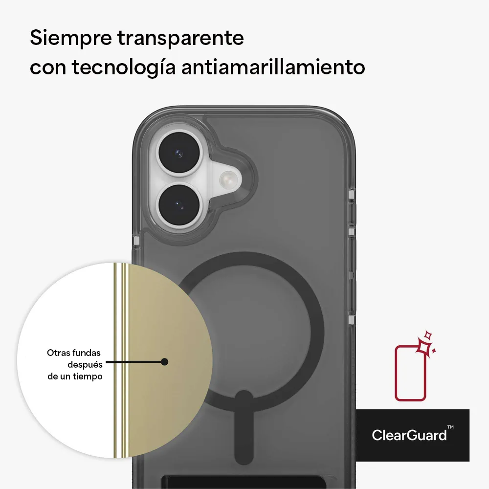 Case ZAGG Santa Cruz con MagSafe KS para iPhone 17 - Negro Medianoche - Image 4