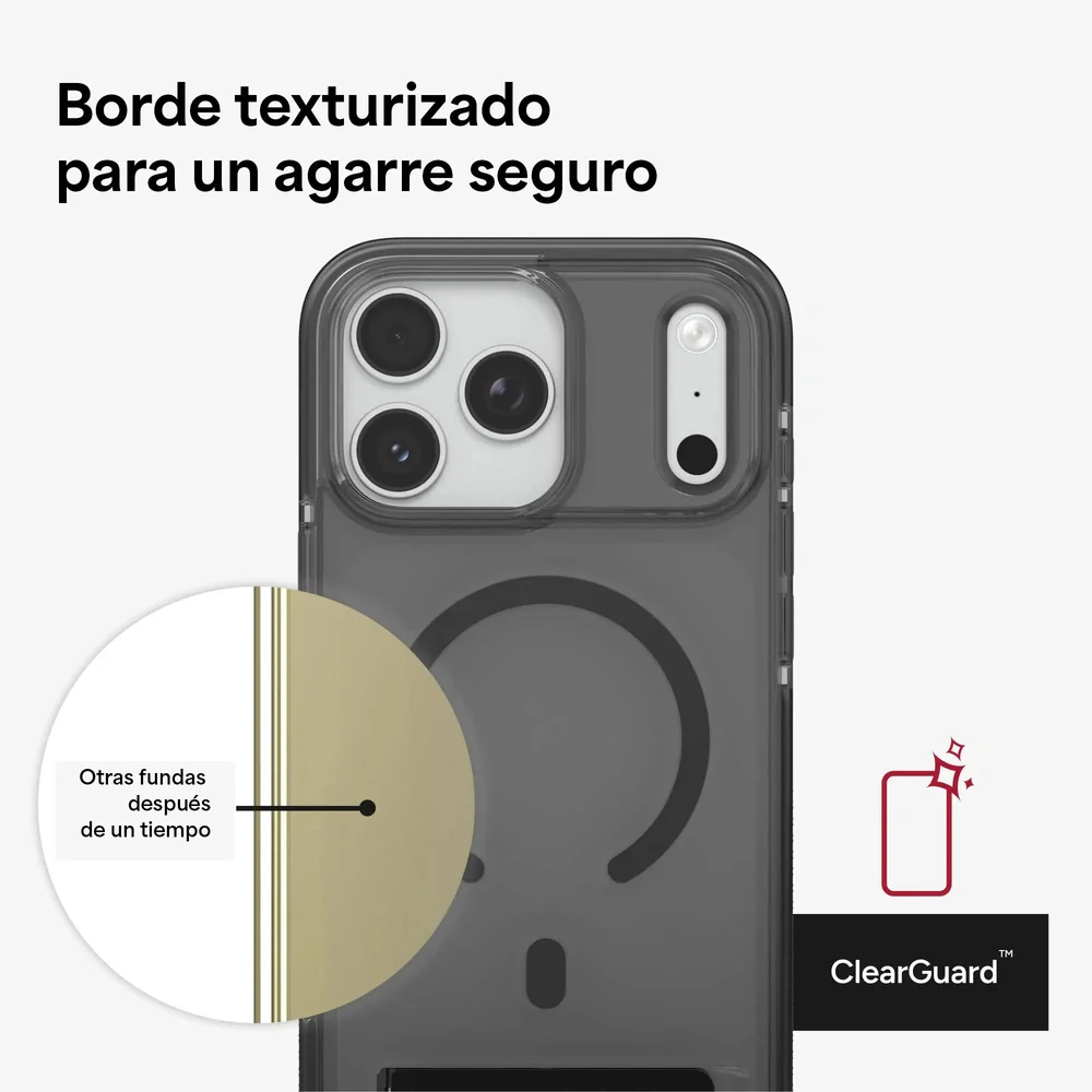 Case ZAGG Santa Cruz con MagSafe KS para iPhone 17 Pro Max - Negro Medianoche - Image 4