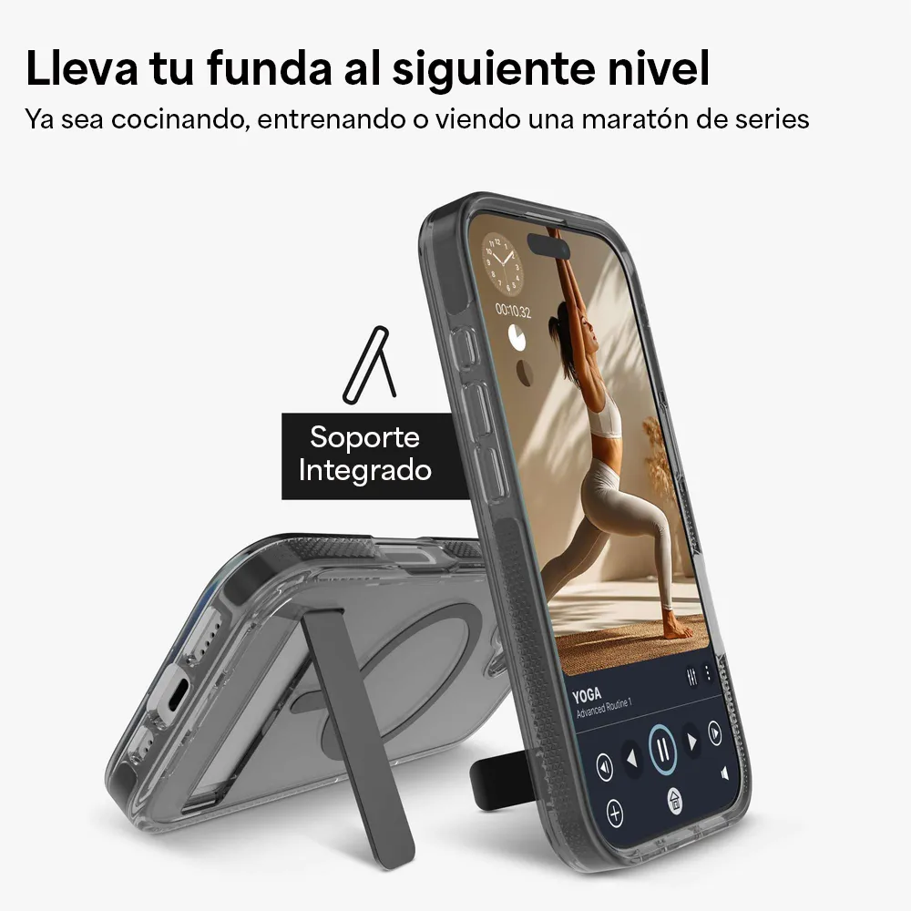 Case ZAGG Santa Cruz con MagSafe KS para iPhone 17 Pro Max - Negro Medianoche - Image 8