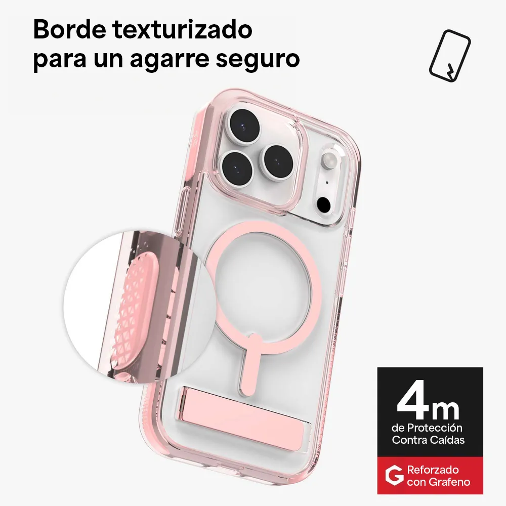 Case Zagg Santa Cruz Snap Magsafe KS para iPhone 17 Pro Max - Rosa Patel - Image 7